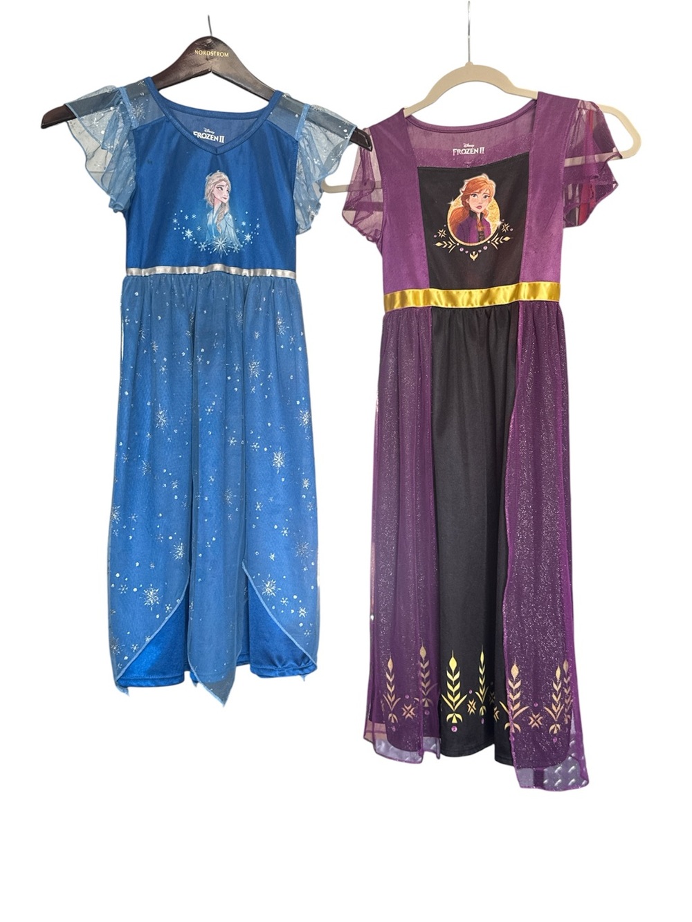Disney Elsa Blue & Anna Purple Twin Girls' Costume Dresses